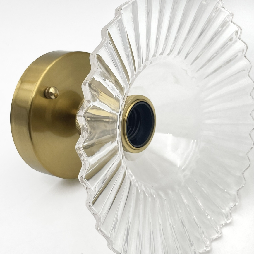 Plafondlampe TRISH 1xE27/15W/230V guld/klar