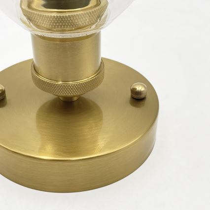Plafondlampe TRISH 1xE27/15W/230V guld/klar