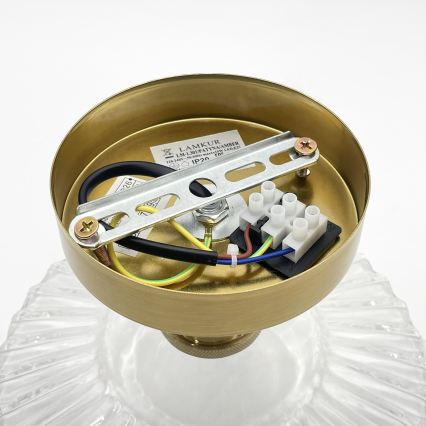 Plafondlampe TRISH 1xE27/15W/230V guld/klar