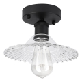 Plafondlampe TRISH 1xE27/15W/230V sort/klar