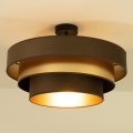 Plafondlampe WENTA 1xE27/60W/230V Ø 50 cm brun/guld