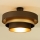 Plafondlampe WENTA 1xE27/60W/230V Ø 50 cm brun/guld