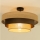 Plafondlampe WENTA, 1xE27/60W/230V, Ø 50 cm, jute/brun