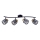Plafondlampe ZAHARA 4xE27/10W/230V sort