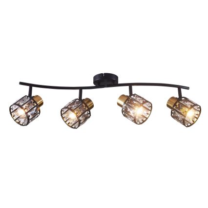 Plafondlampe ZAHARA 4xE27/10W/230V sort