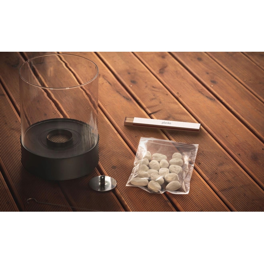 Planika - biopejs 32,1x25,1 cm 2,5kW sort