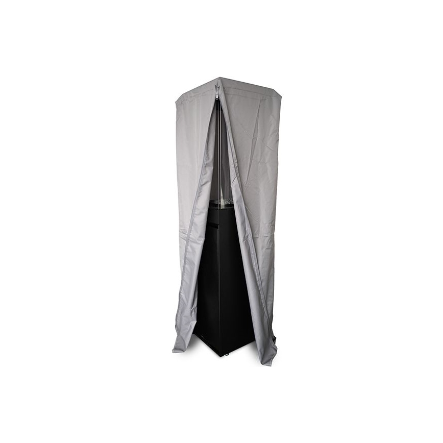 Planika Faro GAS - Udendørs gaspejs 142x36 cm 8kW sort + beskyttelsescover