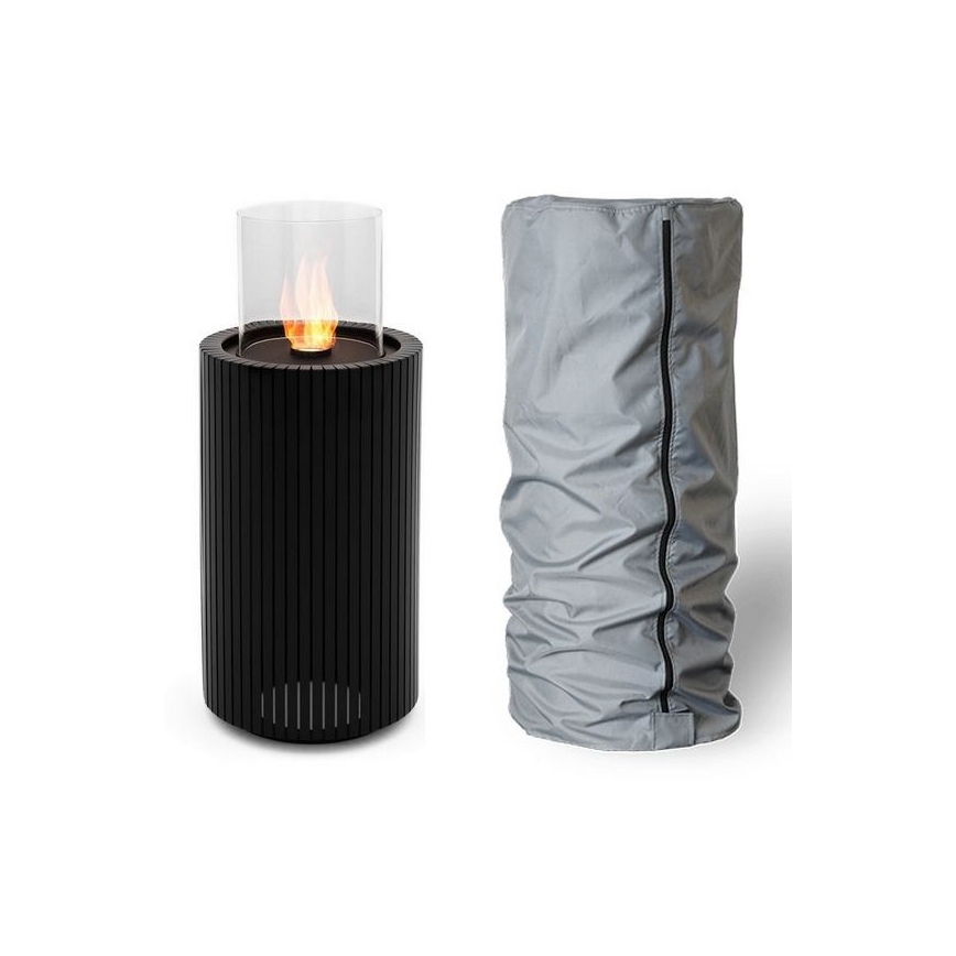 Planika - Biopejs 87x37,6 cm 2,5kW sort + beskyttelsescover