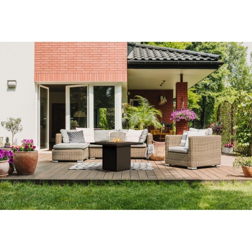 Planika Square Bord GAS - Udendørs gaspejs 79,7x90 cm 10kW