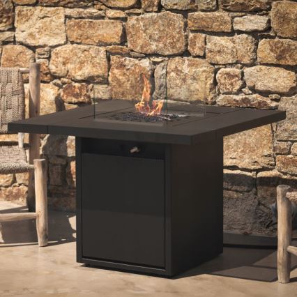 Planika Square Bord GAS - Udendørs gaspejs 79,7x90 cm 10kW