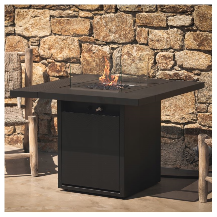 Planika Square Bord GAS - Udendørs gaspejs 79,7x90 cm 10kW