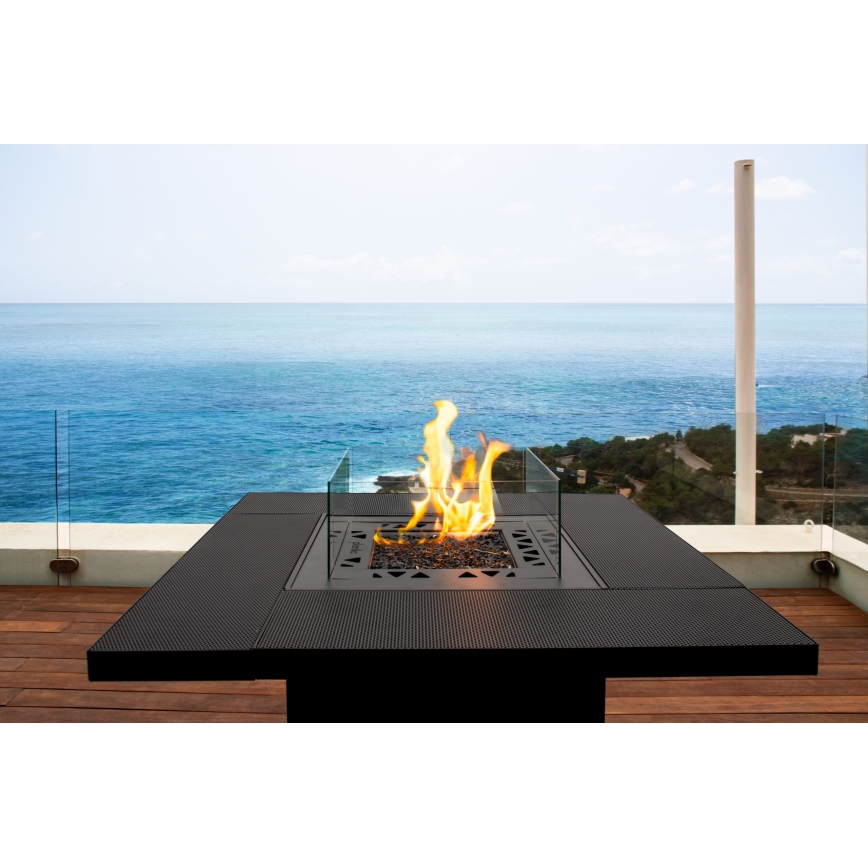 Planika Square Bord GAS - Udendørs gaspejs 79,7x90 cm 10kW