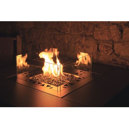 Planika Square Bord GAS - Udendørs gaspejs 79,7x90 cm 10kW