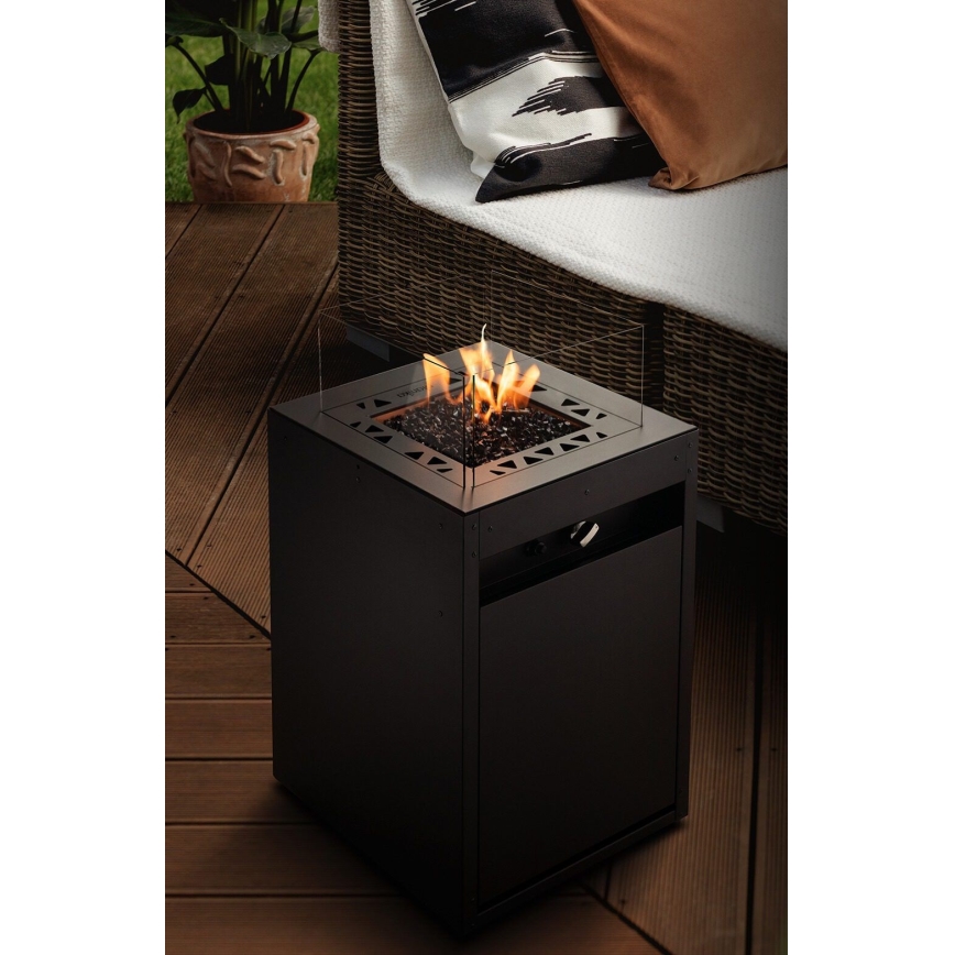 Planika Square GAS - Udendørs gaspejs 79,7x48 cm 10kW