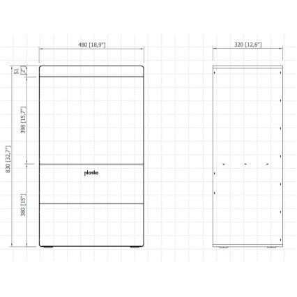 Planika - Dekorativ pejs vanddamp med fjernbetjening 83x48 cm 125W/230V sort