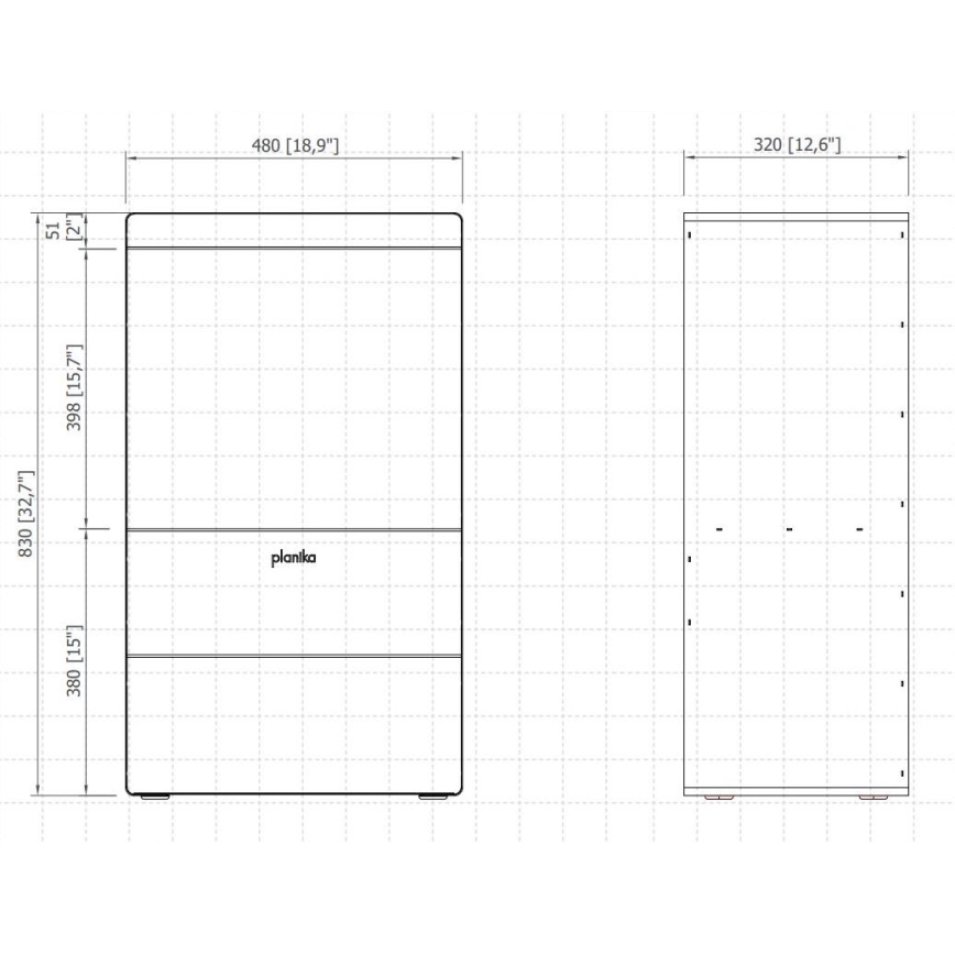 Planika - Dekorativ pejs vanddamp med fjernbetjening 83x48 cm 125W/230V sort