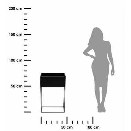 Plantestativ 70x44 cm sort