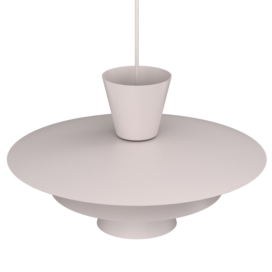PLATO pendel på wire 1xE27/15W/230V cremefarvet