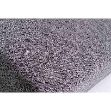 Polstret trepersoners sovesofa til daglig brug uden armlæn PAUL, grå