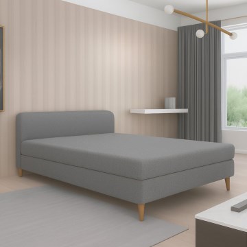 Polstret dagsseng BRISBANE 110x200 cm grå