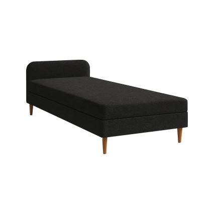 Polstret daybed BRISBANE 110x200 cm sort