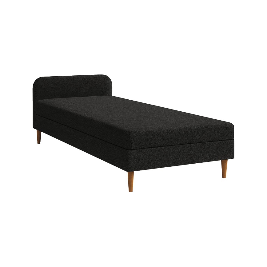 Polstret daybed BRISBANE 110x200 cm sort