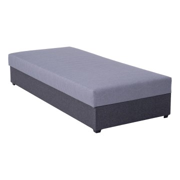 Polstret daybed med opbevaringsplads JACOB XL 90x200 cm grå