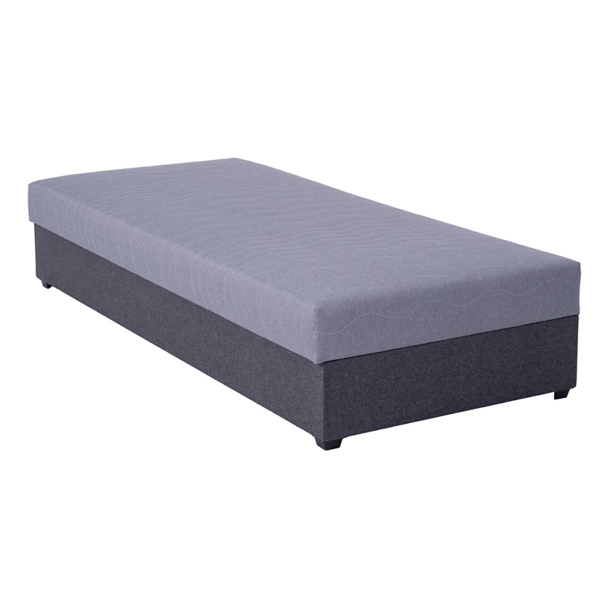 Polstret daybed med opbevaringsplads JACOB XL 90x200 cm grå