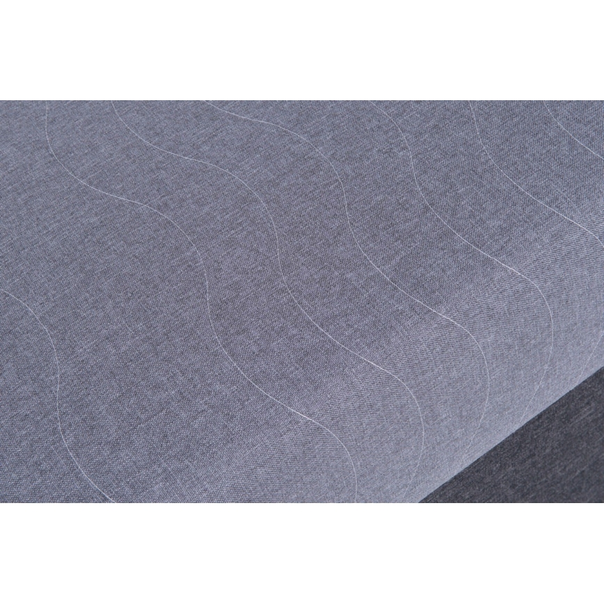 Polstret daybed med opbevaringsplads JACOB XL 90x200 cm grå
