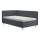 Polstret daybed med opbevaringsplads og madras EMILE 110x200 cm grå