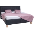 Polstret opbevaringsseng uden madras VIOLET 180x200 cm, antracit