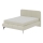 Polstret seng med madras og opbevaringsplads ALEXA 140x200 cm beige