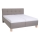 Polstret seng med madras og opbevaringsplads MARIA 160x200 cm taupe
