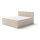 Polstret seng med madras og topmadras med opbevaringsplads EMBER 180x200 cm beige