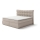 Polstret seng med madras og topmadras SOFIA 180x200 cm beige