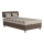 Polstret seng med opbevaringsplads og madras GEORGE 90x200 cm brun
