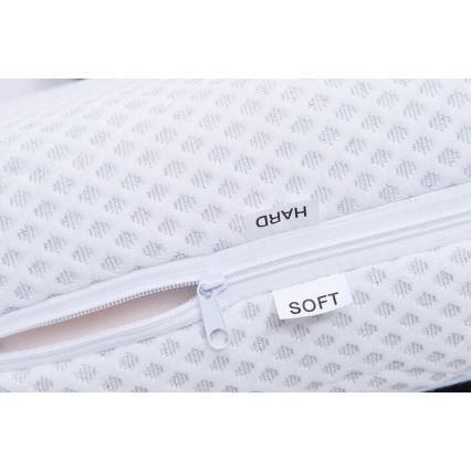 Polstret seng med opbevaringsplads uden madras ALIS 160x200 cm lysegrå