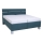 Polstret seng med opbevaringsplads uden madras ALIS 160x200 cm petrol