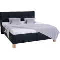 Polstret seng med opbevaringsplads uden madras MARIA 160x200 cm antracit