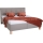 Polstret seng med opbevaringsplads uden madras MARIA 160x200 cm taupe