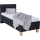 Polstret seng med opbevaringsplads uden madras MARIA ONE 90x200 cm antracit