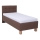 Polstret seng med opbevaringsplads uden madras MARIA ONE 90x200 cm brun