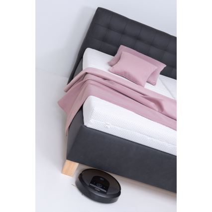 Polstret seng med opbevaringsplads uden madras VIOLET 180x200 cm antracit