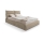 Polstret seng uden madras BASIL 160x200 cm beige