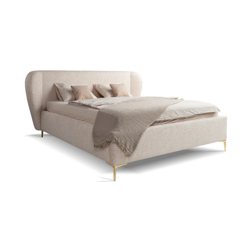 Polstret seng uden madras DALIA 160x200 cm beige