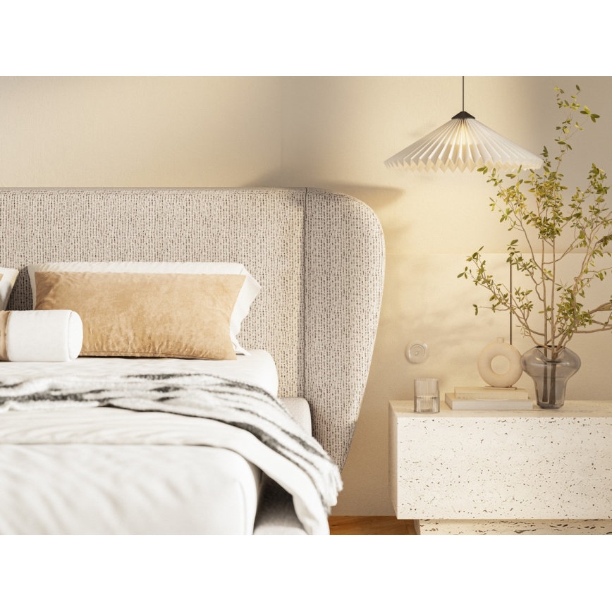 Polstret seng uden madras DALIA 160x200 cm beige