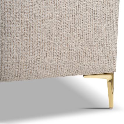 Polstret seng uden madras DALIA 160x200 cm beige