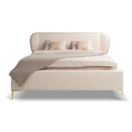 Polstret seng uden madras DALIA 160x200 cm beige