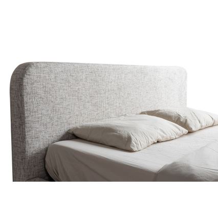 Polstret seng uden madras LAJLA 180x200 cm beige