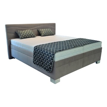 Polstret seng uden madras WINDSOR 180x200 cm beige